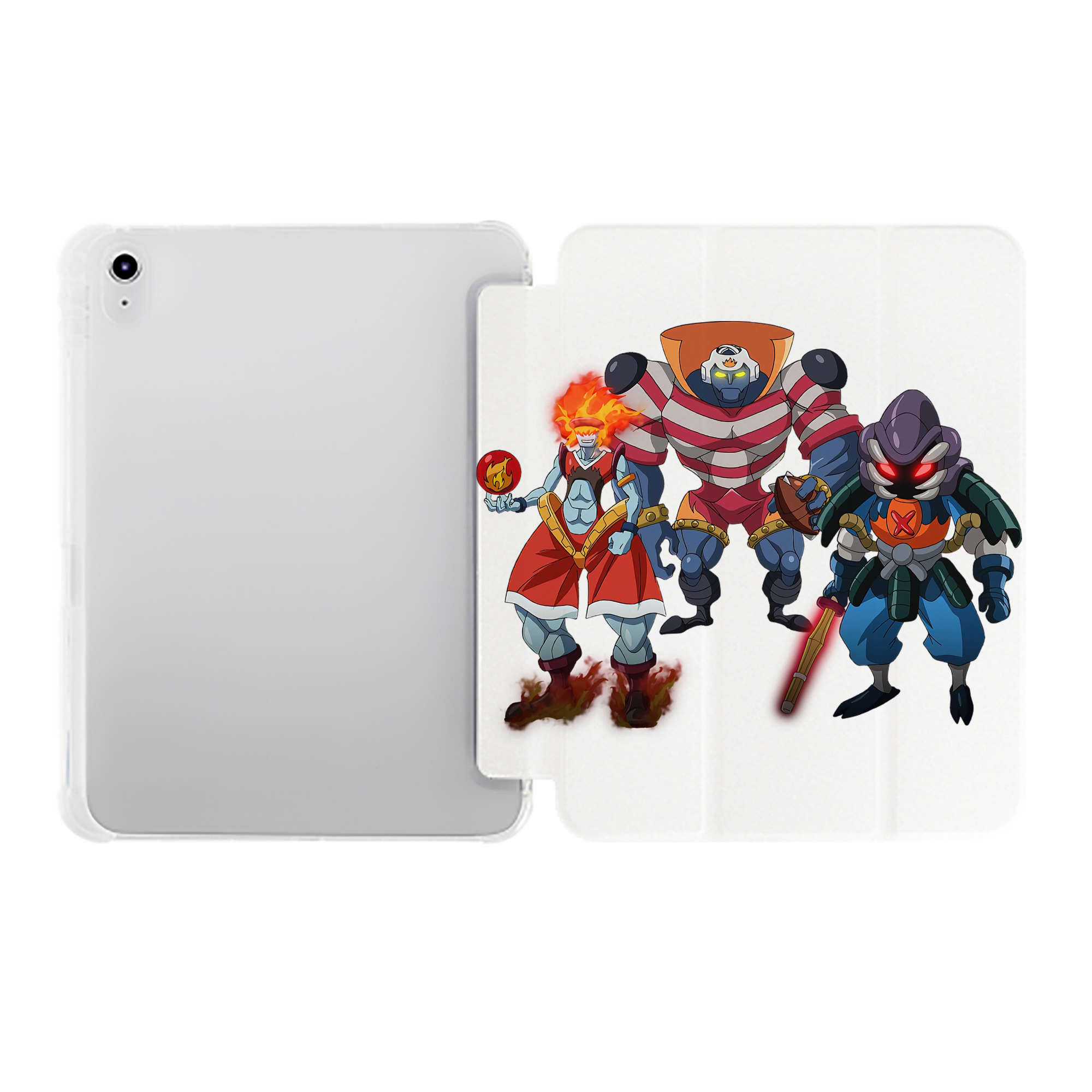 （画像用） 遊☆戯☆王 Yu-Gi-Oh! IPad ケース ペン収納付き 三つ折りスタンド PUレザー×シリコン 対応機種9.5/10.5/10.9インチ